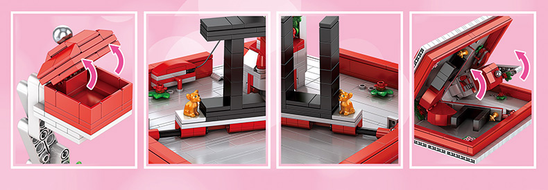 MOULD KING 10008 Romantic love Story Building Blocks Toy Set