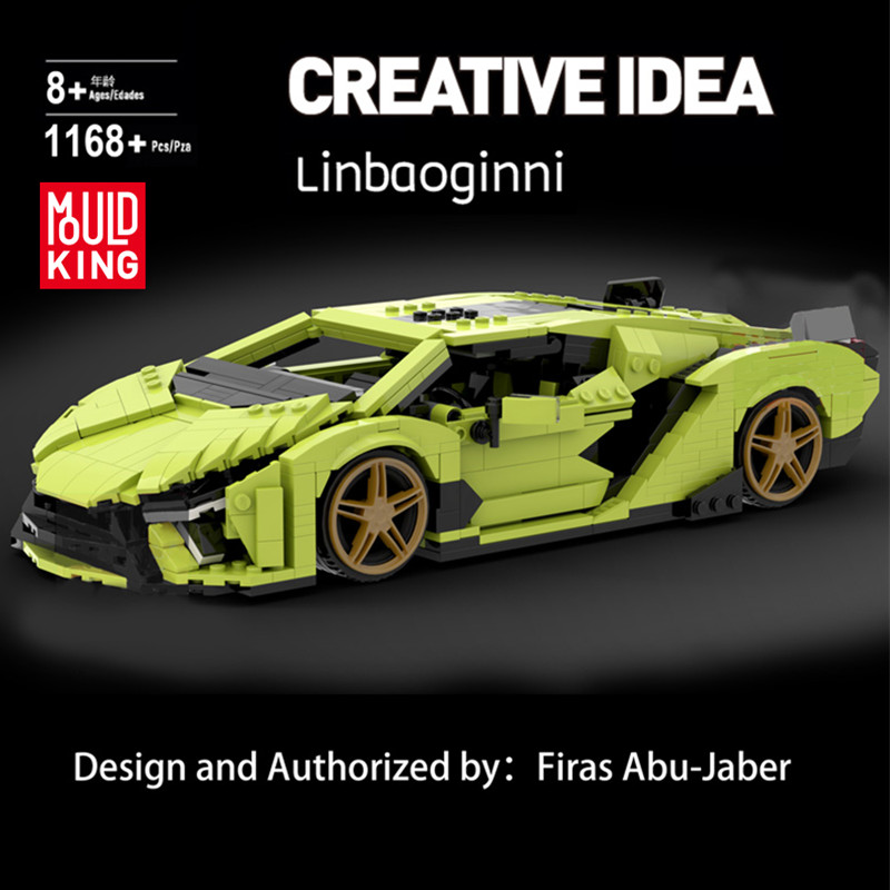 MOULD KING 10011 Lamborghini Sian by Firas Abu-jaber Building Blocks Toy Set