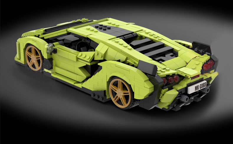MOULD KING 10011 Lamborghini Sian Sports Car Building Blocks Toy