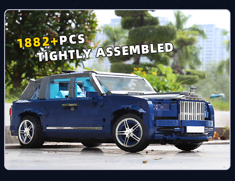 MOULD KING 10017 Creative Series Cullinan Luxury Off-road Vehicle Building Block Toy Set