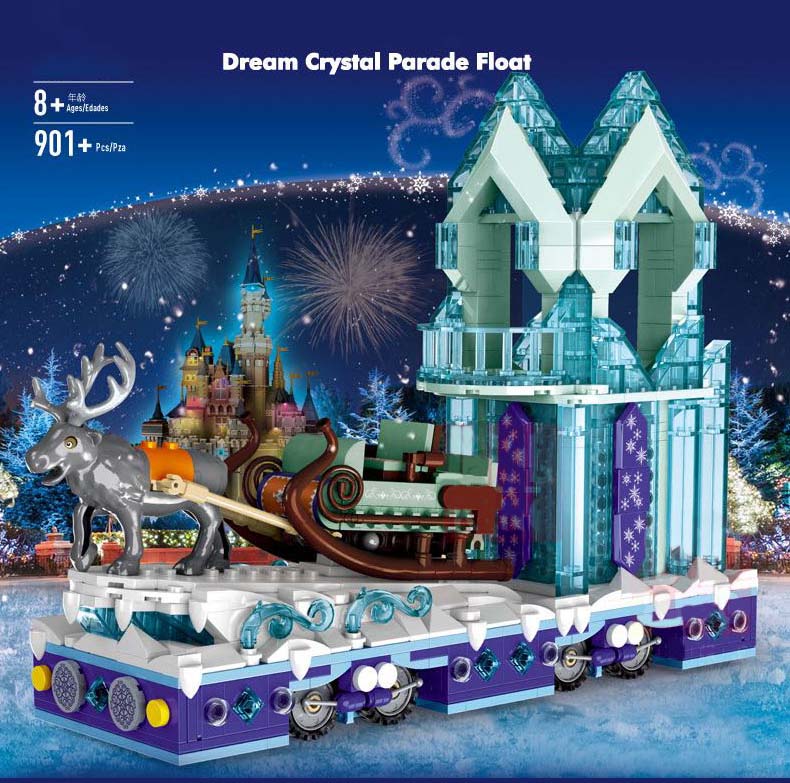 MOLD KING 11002 Dream Crystal Parade Float Blocs de construction Ensemble de jouets