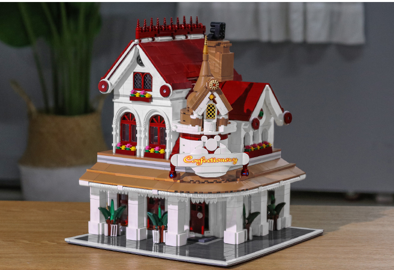 MOULD KING 11003 Paradise Corner Restaurant MKINGLAND Building Blocks Toy Set