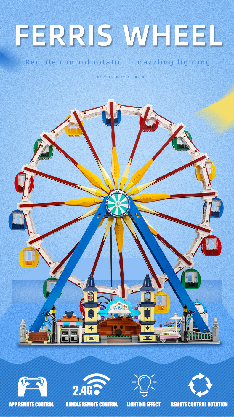 MOLD KING 11006 Fantasyland serie Ferris Wheel Building Blocks Toy Set