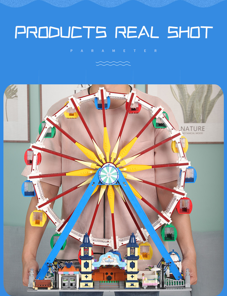 MOULD KING 11006 Fantasyland series Ferris Wheel Building Blocks Toy Set