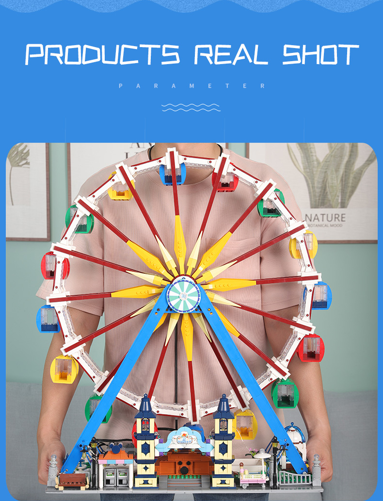MOLD KING 11006 Fantasyland serie Ferris Wheel Building Blocks Toy Set