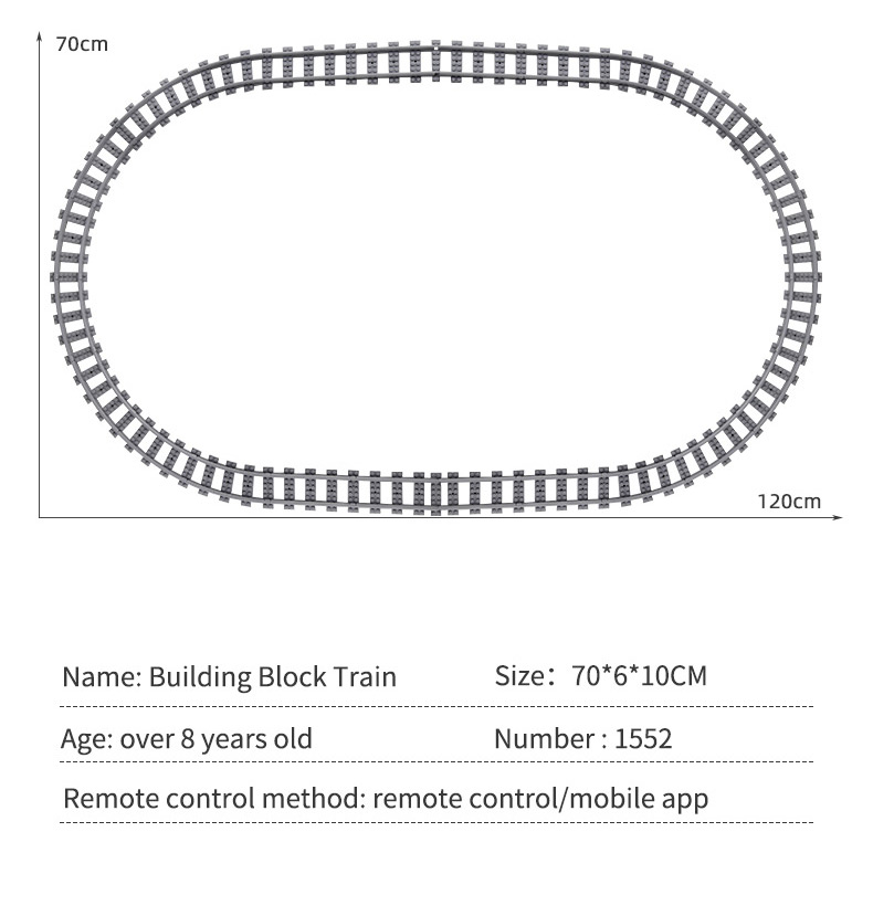 MOULD KING 12003 QJ Steam Locomotives Remote Control Building Blocks Toy Set