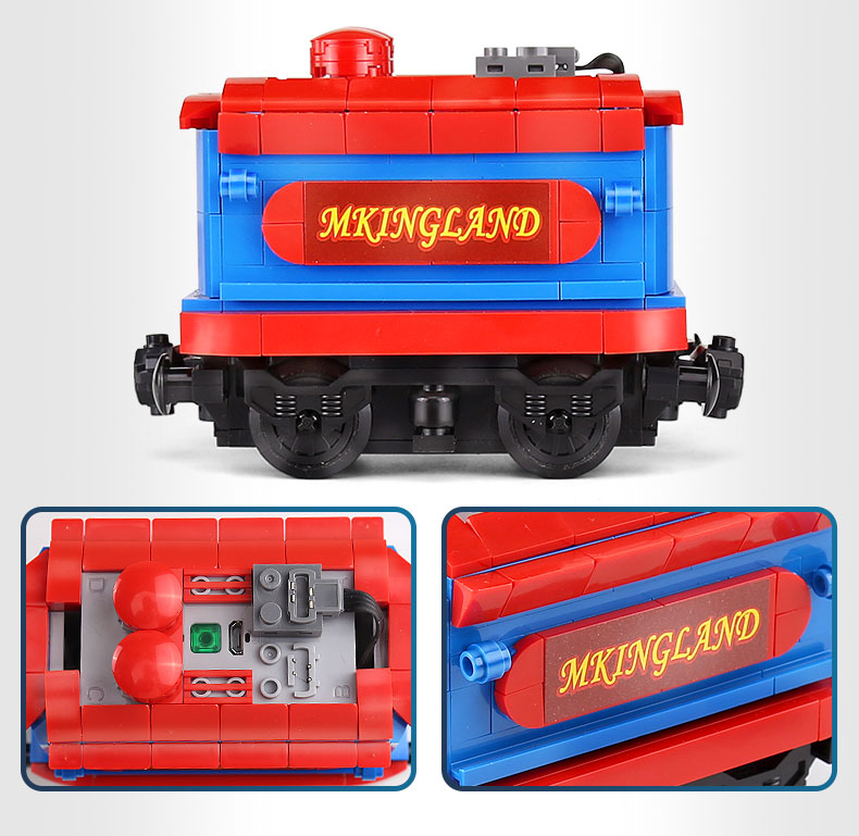 MOULD KING 12004 MKingLand Dream Train Remote Control Building Blocks Toy Set