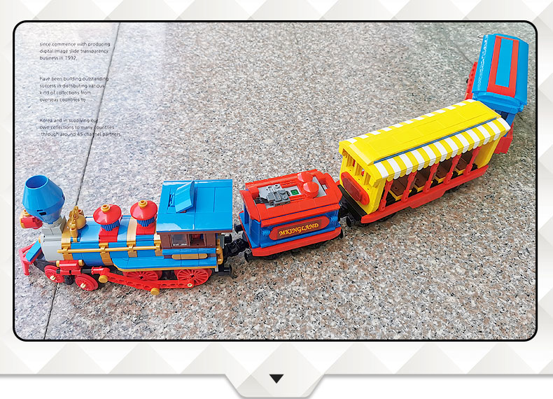 MOULD KING 12004 MKingLand Dream Train Remote Control Building Blocks Toy Set