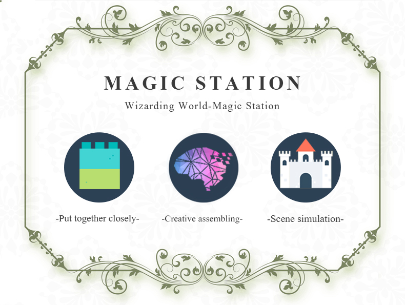 MOLD KING 12011 Magic World Magic Station Bausteine-Spielzeug-Set