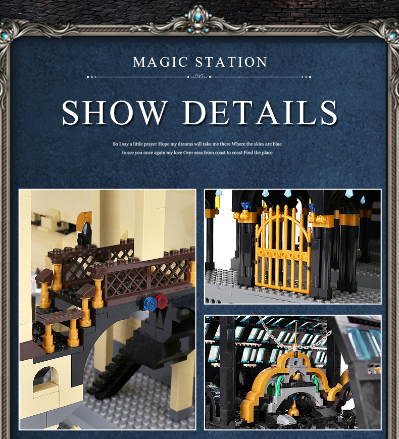 MOLD KING 12011 Magic World Magic Station Bausteine-Spielzeug-Set