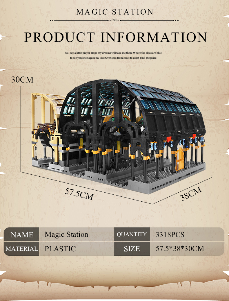 MOLD KING 12011 Magic World Magic Station Blocs de Construction Ensemble de Jouets