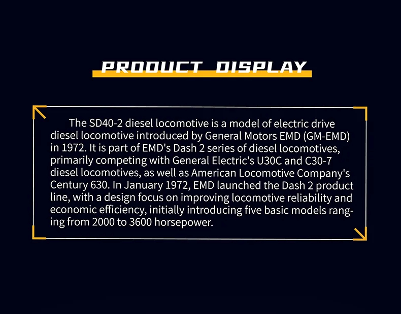 モールドキング 12027 SD40-2 ディーゼル機関車ビルディングブロックおもちゃセット