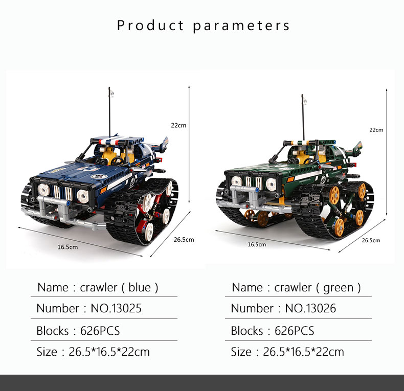 MOULD KING 13026 Technic RC Racer juego de bloques de construcción de juguete