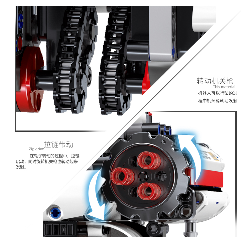 MOLD KING 13027 Intelligentes programmierbares RC DIY Roboter-Baustein-Spielzeugset