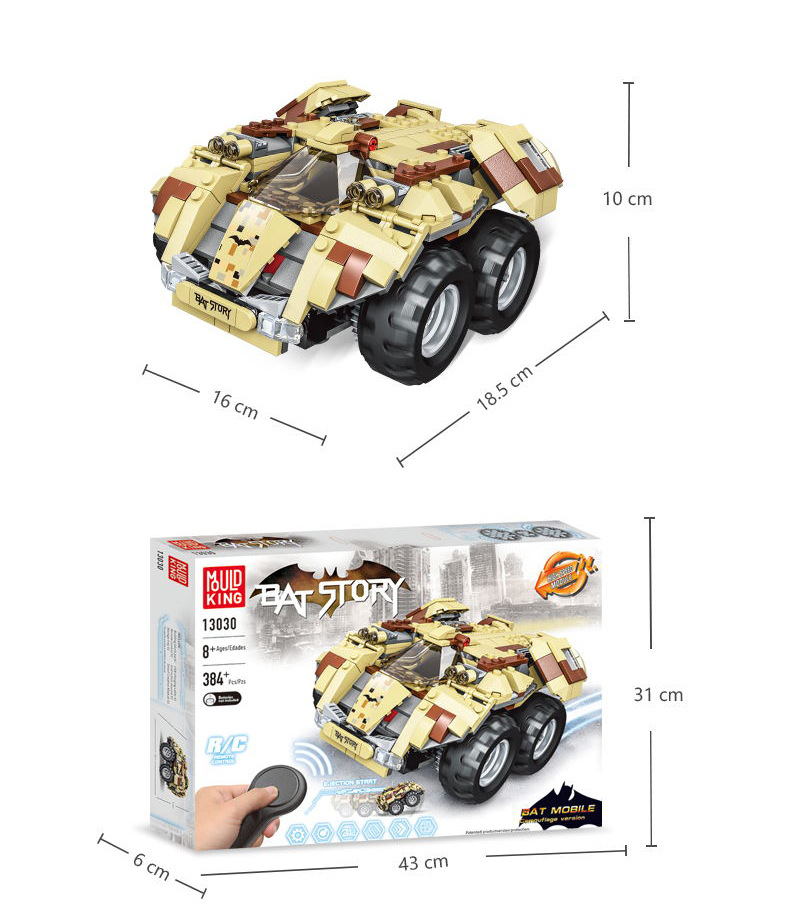 MOLD KING 13030 Bat Story Series Beige Bat Chariot Bausteine Spielzeugset