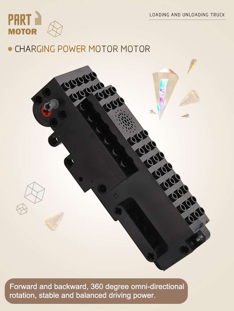 MOLD KING 13034 추적 로더 빌딩 블록 장난감 세트