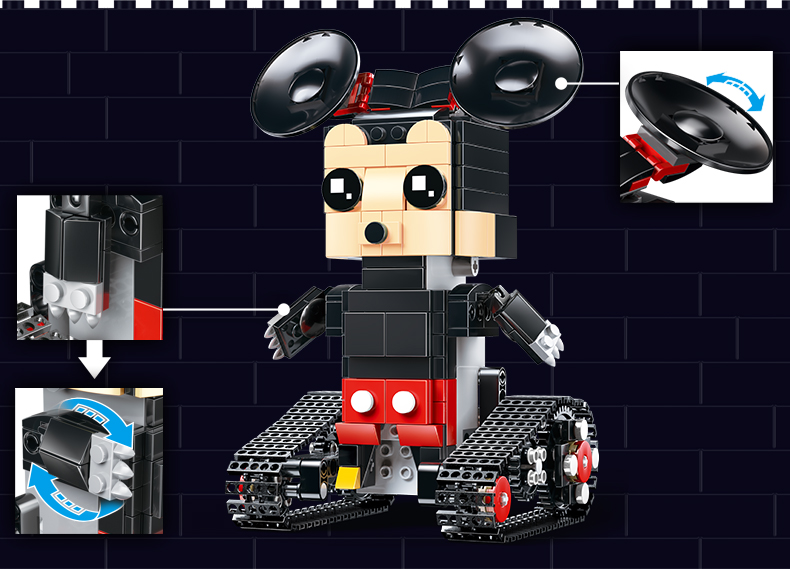 Moule King 13043 Mickey Mouse Walking Brick Aimubot