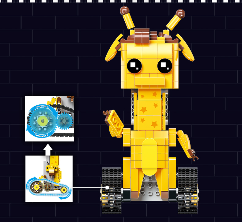 Moule King 13044 Geoffubot Long Dee Walking Brick Aimubo