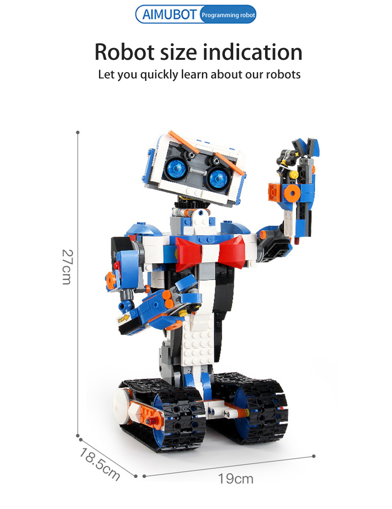 MOULD KING 13063 Aimubot Intelligent RC DIY Robot Building Blocks Toy Set