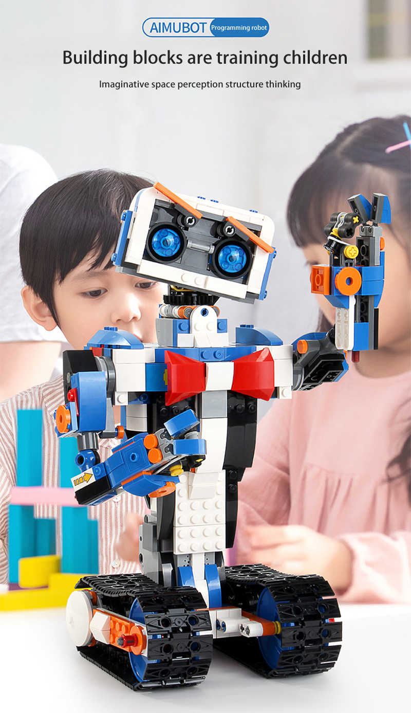 MOULD KING 13063 Aimubot Intelligent RC DIY Robot Building Blocks Toy Set