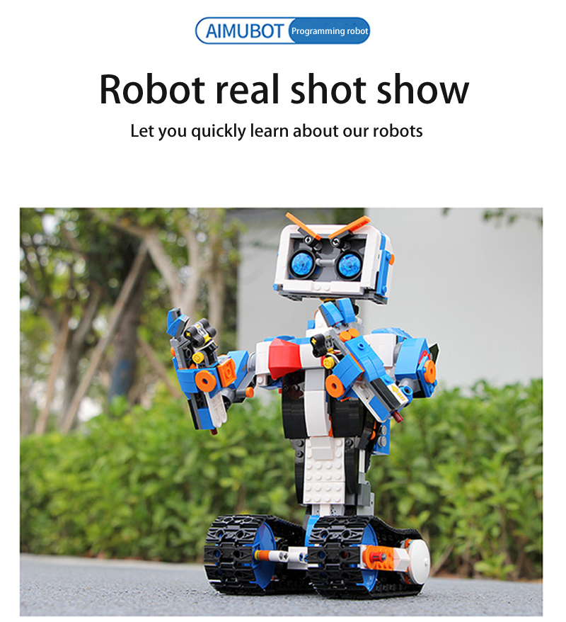 MOULD KING 13063 Aimubot Intelligent RC DIY Robot Building Blocks