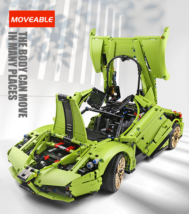 MOLD KING 13074 Serie de modelos de coches Enzo Sports Car Building Blocks Toy Set
