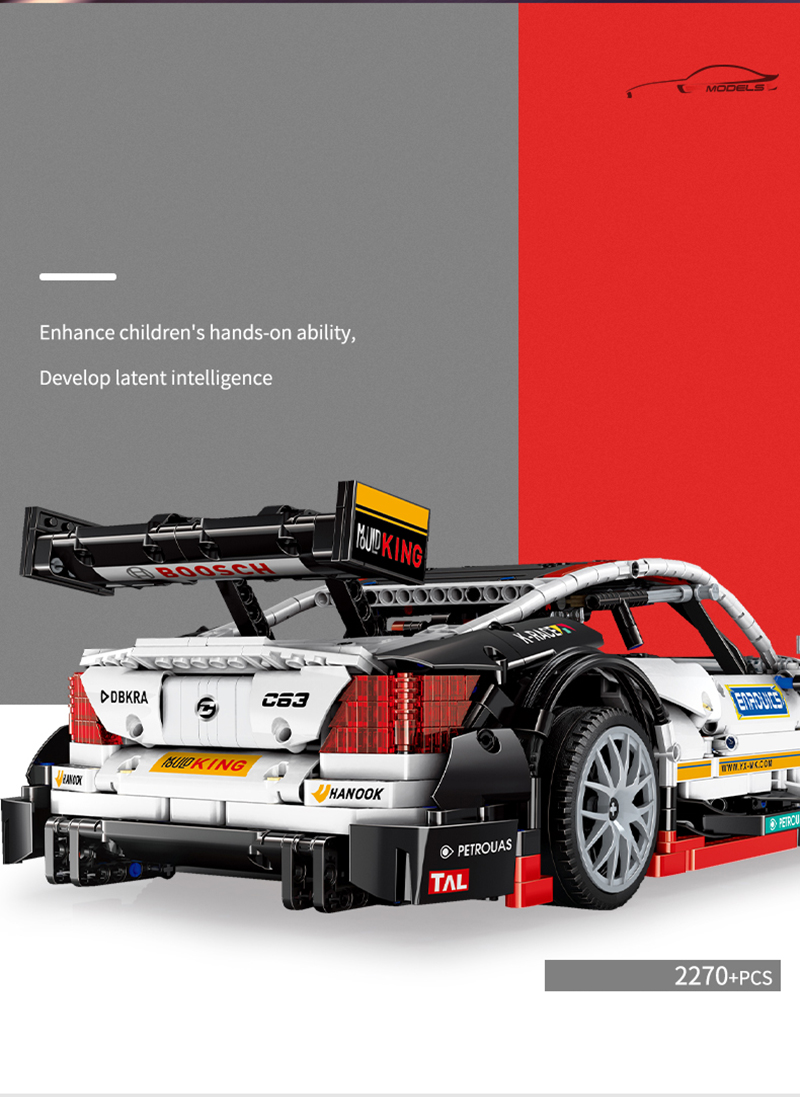 MOULD KING 13075 AMG C63 Sport Super Racing Car Building Blocks Toy Set