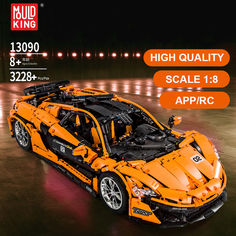 MOLD KING 13090 McLarening P1 Hyperauto Rennwagen Bausteine Spielzeugset