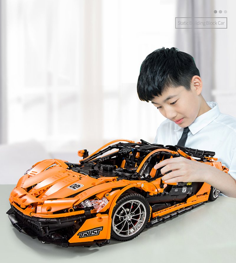 MOULD KING 13090 McLarening P1 hypercar Racing Car Building Blocks Toy Set