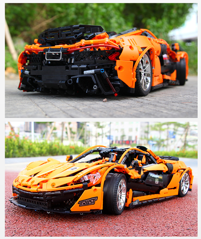 MOLD KING 13090 McLarening P1 Hyperauto Rennwagen Bausteine Spielzeugset