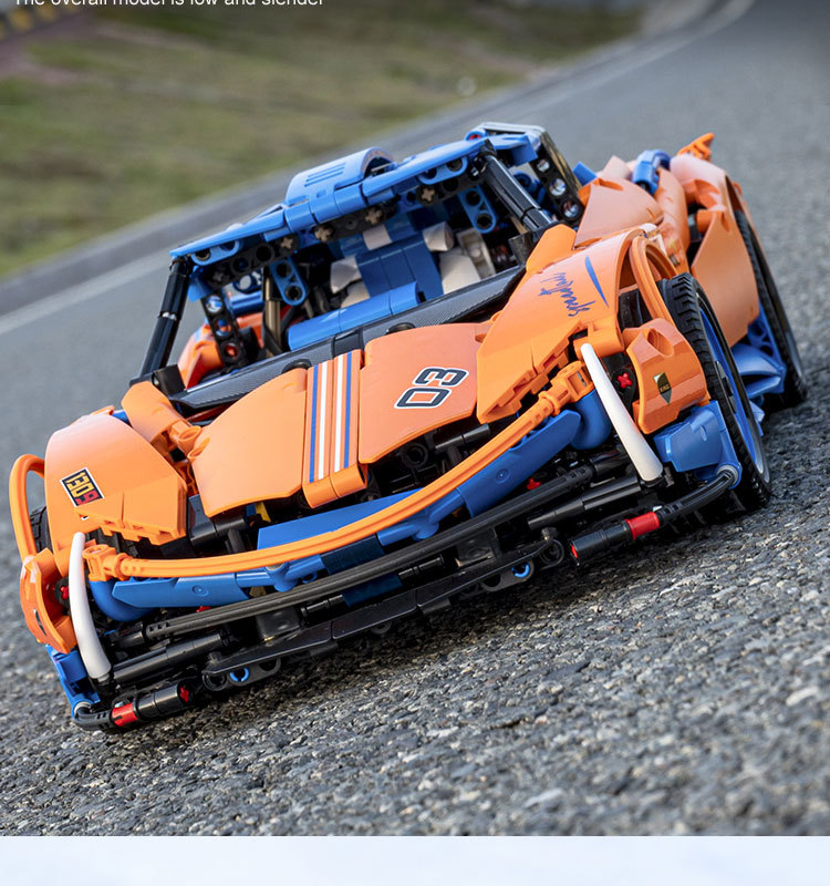 MOULDKING 13098 Mechanical Series Speedtail Supercar Racing Building Blocks Toy Set