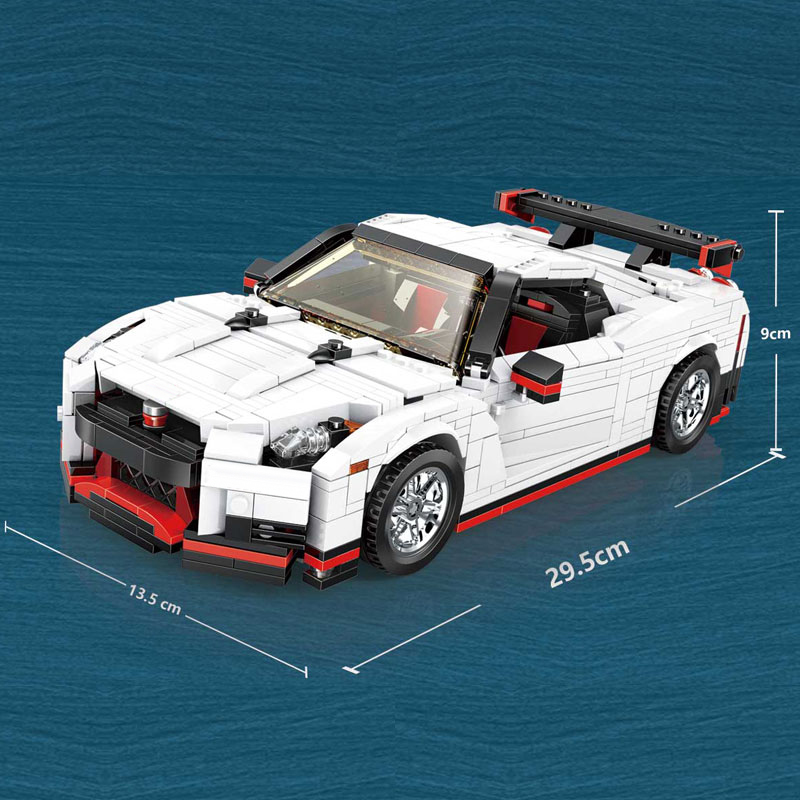 MOULD KING 13104 Nismo Nissan GTR R35 Creative Idea Building Blocks Toy Set
