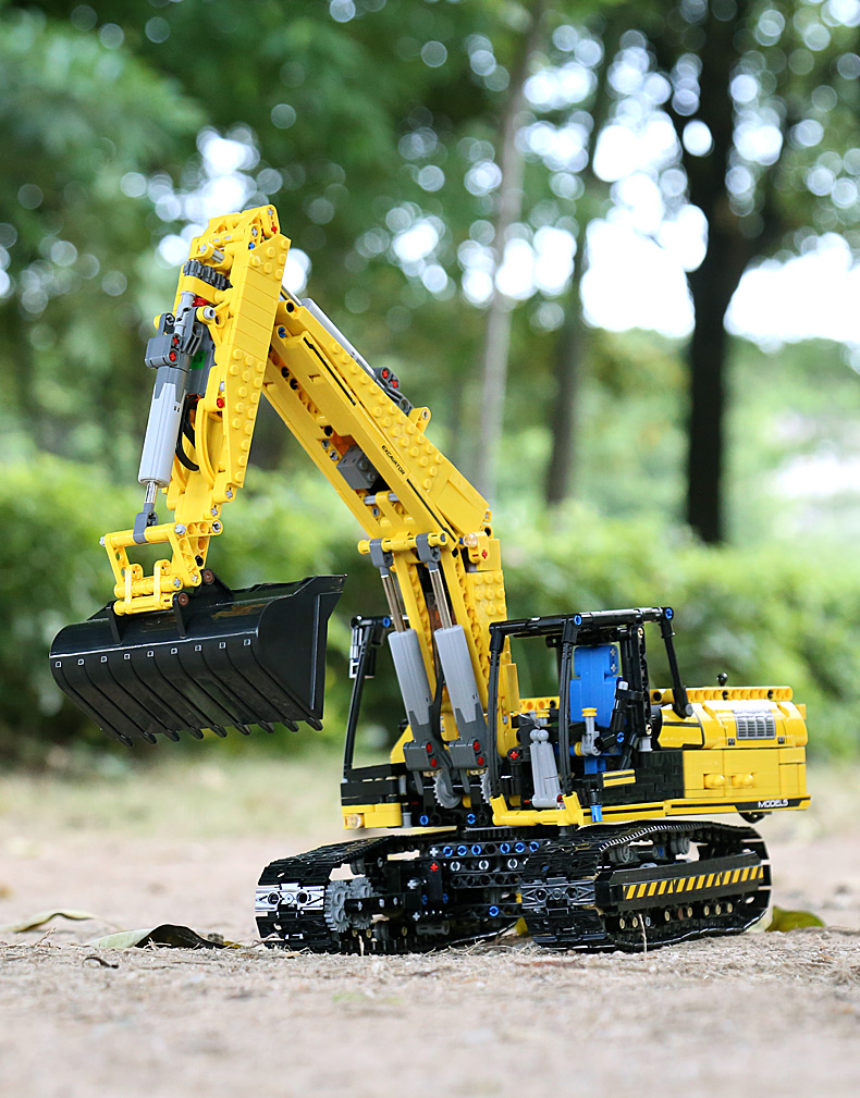 MOULD KING 13112 Mechanical Digger Tracked Excavator Building Blocks Toy Set