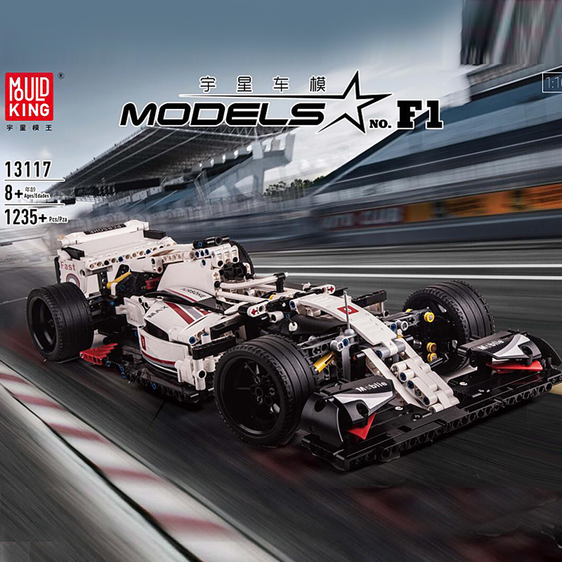 MOULD KING 13117 Technic City F1 racing car Building Blocks Toy Set