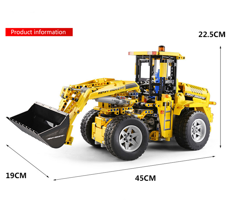 MOULD KING 13122 Volvo L350F wheel loader Building Blocks Toy Set