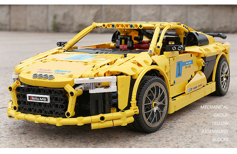 MOULD KING 13127 Audi R8 V10 Second Generation 1-10 by Artemy Zotov Building Blocks Toy Set