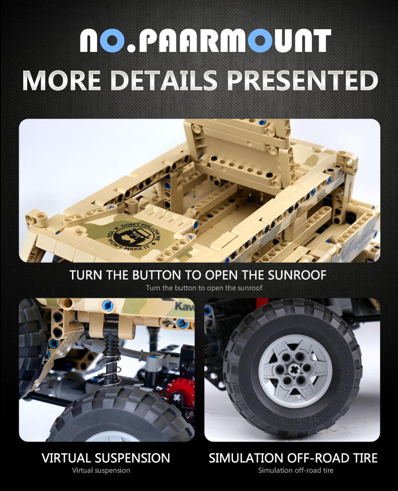 MOULD KING 13131 Marauder Truck Building Blocks Toy Set