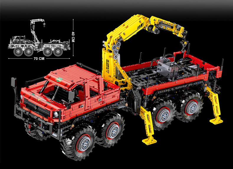 MOULD KING 13146 Articulated 8×8 Offroad Truck by Nico71 Building Blocks Toy Set