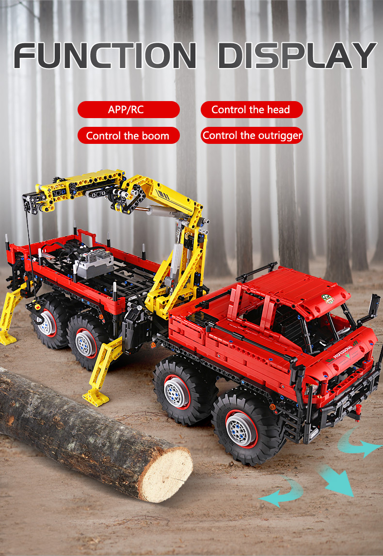 MOULD KING 13146 Articulated 8×8 Offroad Truck by Nico71 Building Blocks Toy Set