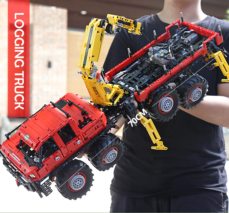 MOULD KING 13146 Articulated 8×8 Offroad Truck by Nico71 Building Blocks Toy Set