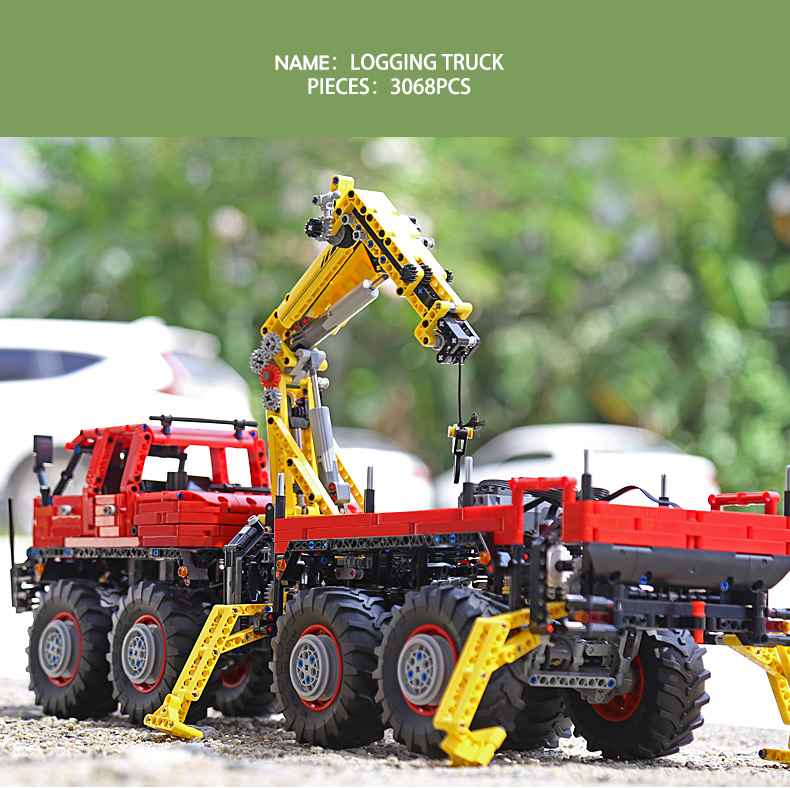 MOULD KING 13146 Articulated 8×8 Offroad Truck by Nico71 Building Blocks Toy Set