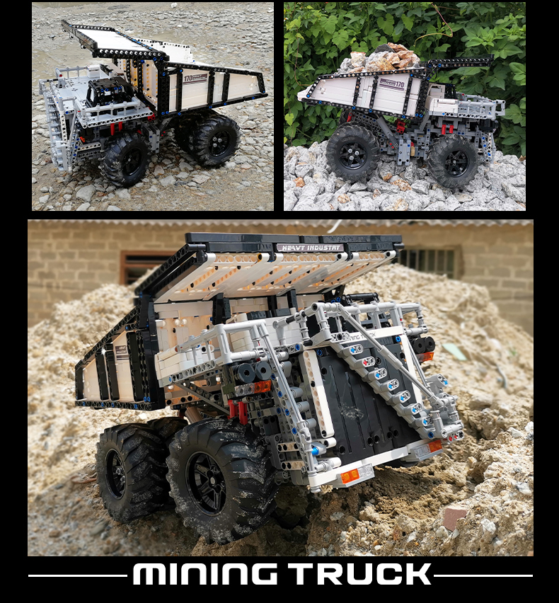 MOULD KING 13170 Mining Truck Liebherr T284 Building Blocks Toy Set