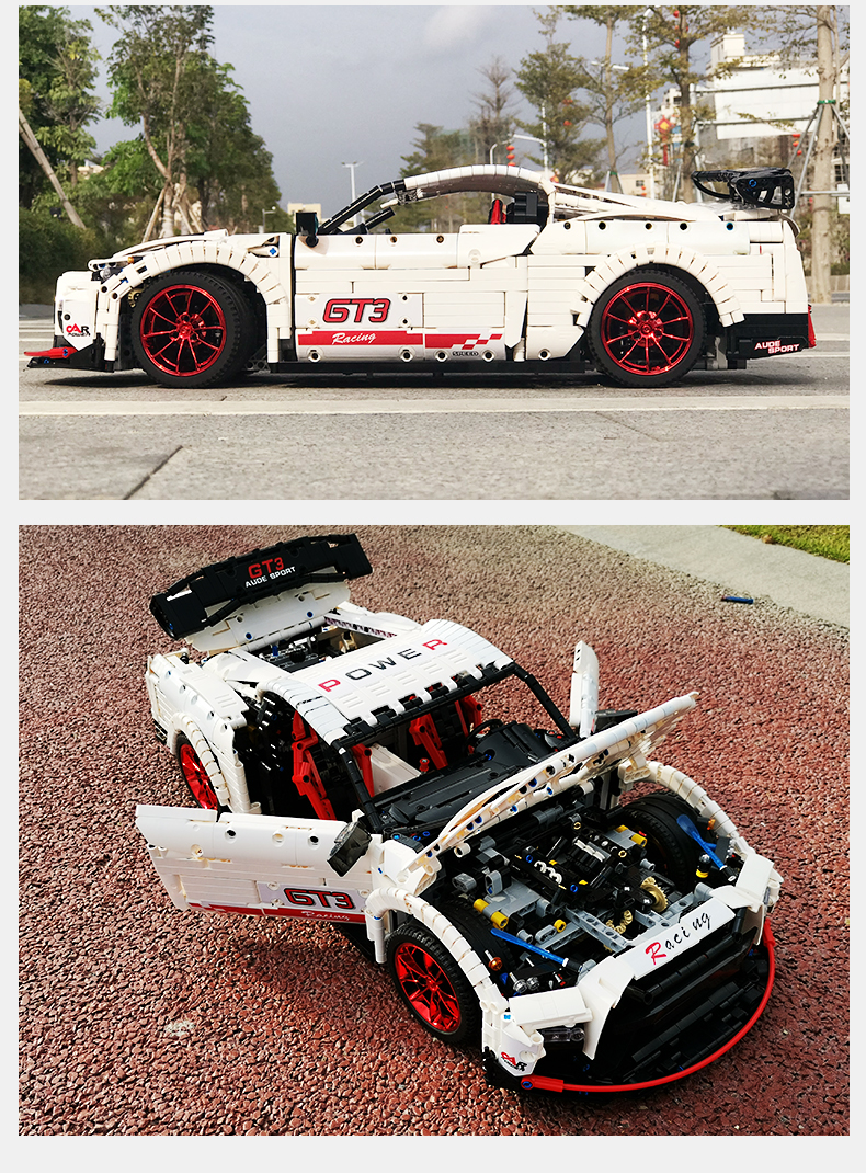 MOULD KING 13172 Nismo Nissan GTR GT3 Car Building Blocks Toy Set