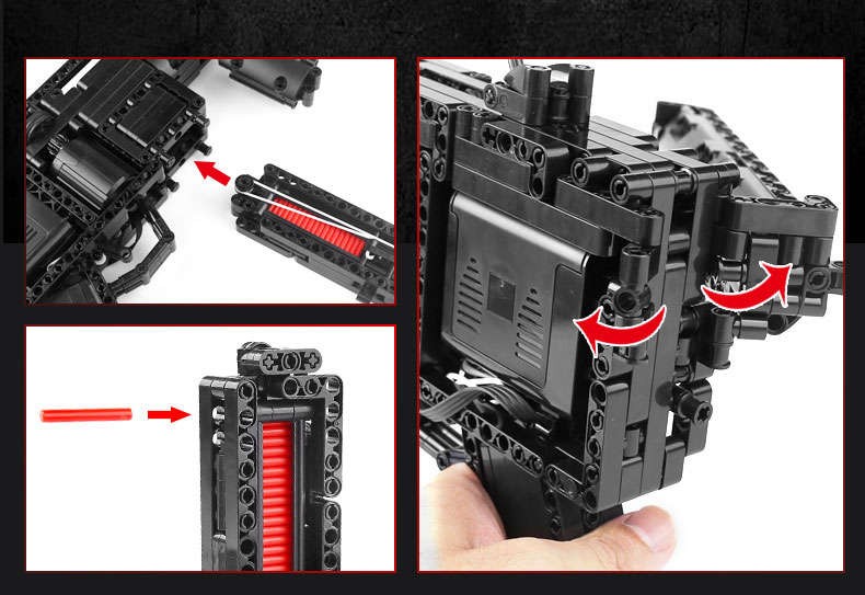 MOULD KING 14001 MP5 Submachine Gun Building Blocks Toy Set