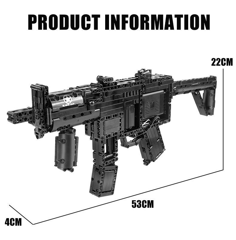 MOLD KING 14001 MP5 Maschinenpistolen-Bausteine Spielzeugset