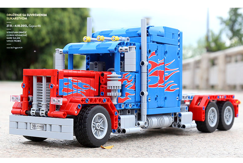 MOULD KING 15001 Muscle 379 Peterbilt Truck by Steelman14a Building Blocks Toy Set