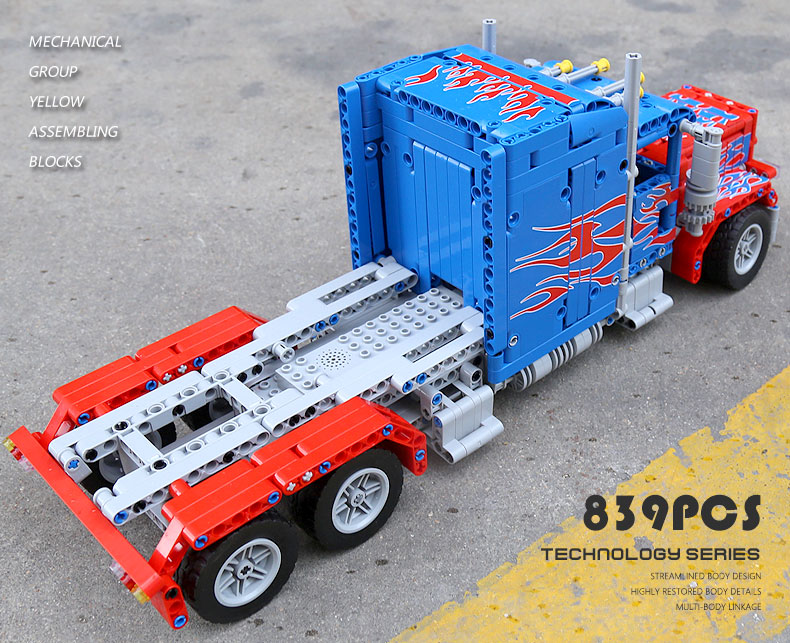MOULD KING 15001 Muscle 379 Peterbilt Truck by Steelman14a Building Blocks Toy Set
