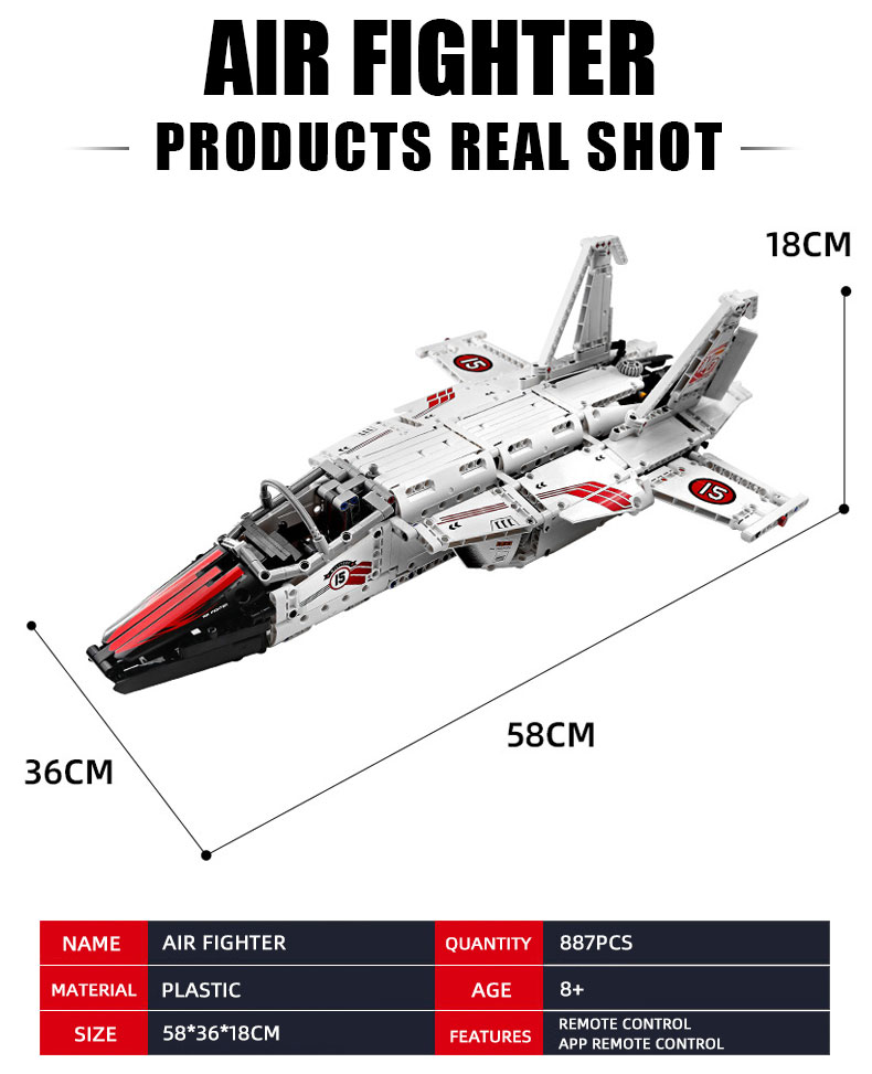 MOLD KING 15013 Air Fighter Building Blocks Toy Set