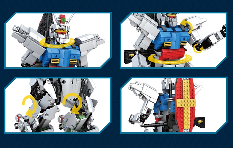 MOLD KING 15024 RC RX78 Gundam Bausteine-Spielzeug-Set