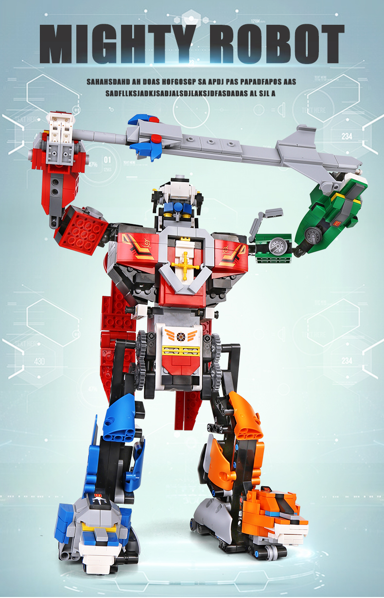 MOULD KING 15037 Remote control version of beast robot Building Blocks Toy Set